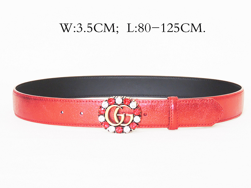 Super Perfect Quality G women Belts(100% Genuine Leather,steel Buckle)-172