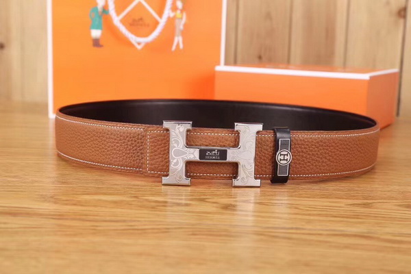 Super Perfect Quality Hermes Belts(100% Genuine Leather,Reversible Steel Buckle)-1023