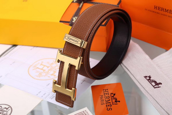 Super Perfect Quality Hermes Belts(100% Genuine Leather,Reversible Steel Buckle)-1039