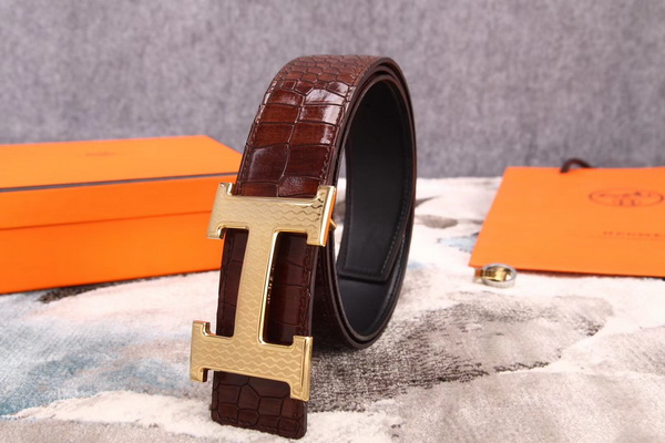 Super Perfect Quality Hermes Belts(100% Genuine Leather,Reversible Steel Buckle)-1042