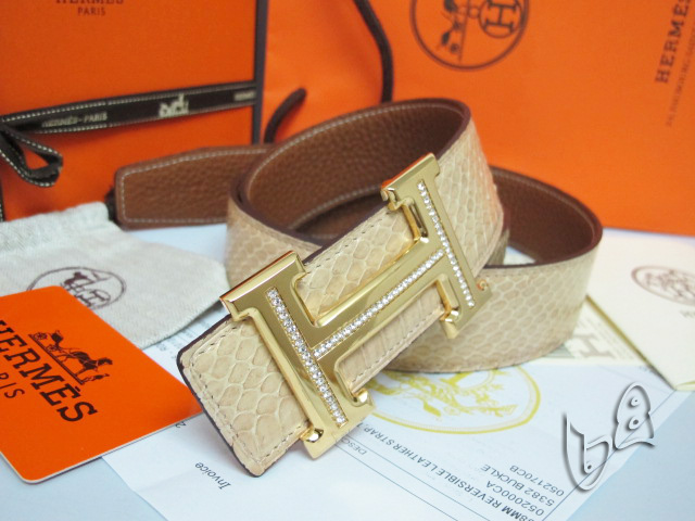 Super Perfect Quality Hermes Belts(100% Genuine Leather,Reversible Steel Buckle)-1075