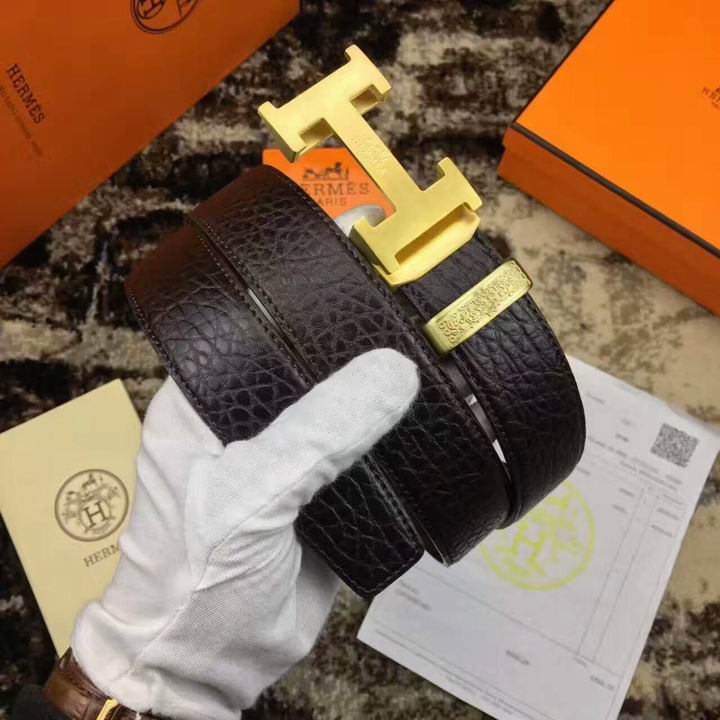 Super Perfect Quality Hermes Belts(100% Genuine Leather,Reversible Steel Buckle)-1124