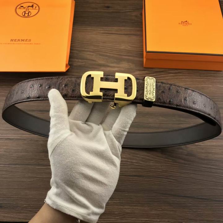 Super Perfect Quality Hermes Belts(100% Genuine Leather,Reversible Steel Buckle)-1129