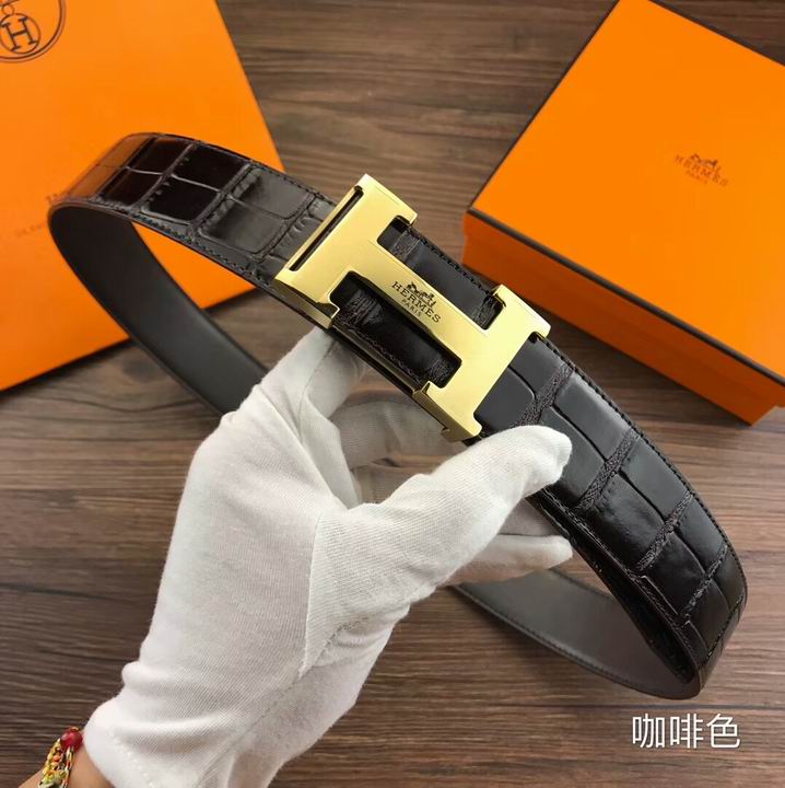 Super Perfect Quality Hermes Belts(100% Genuine Leather,Reversible Steel Buckle)-1146