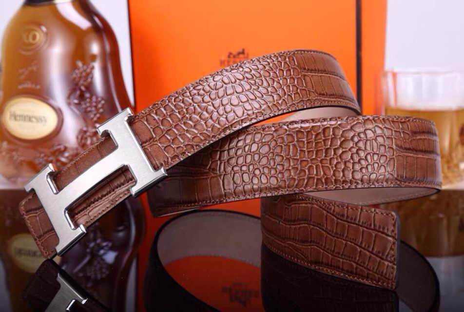 Super Perfect Quality Hermes Belts(100% Genuine Leather,Reversible Steel Buckle)-1168