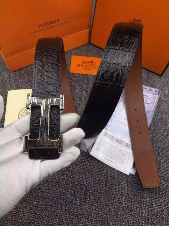 Super Perfect Quality Hermes Belts(100% Genuine Leather,Reversible Steel Buckle)-1172