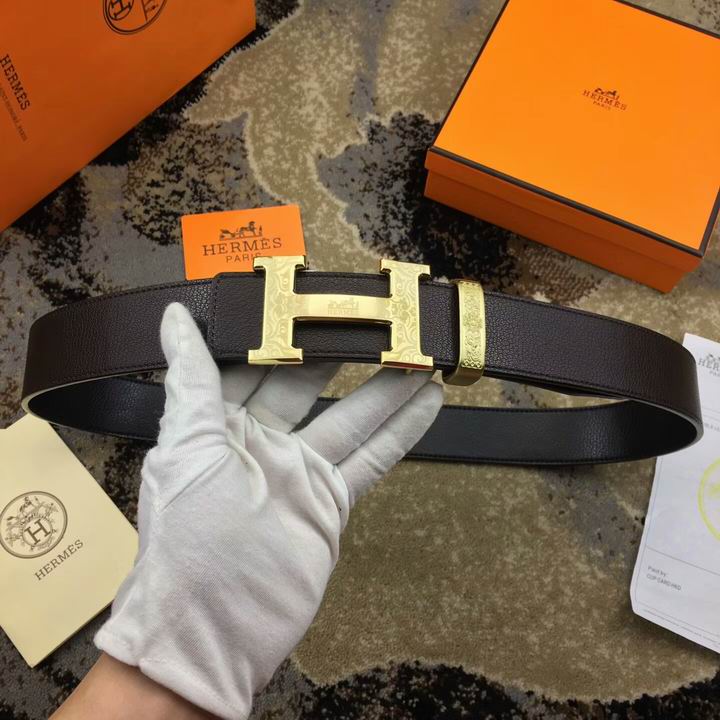 Super Perfect Quality Hermes Belts(100% Genuine Leather,Reversible Steel Buckle)-1184