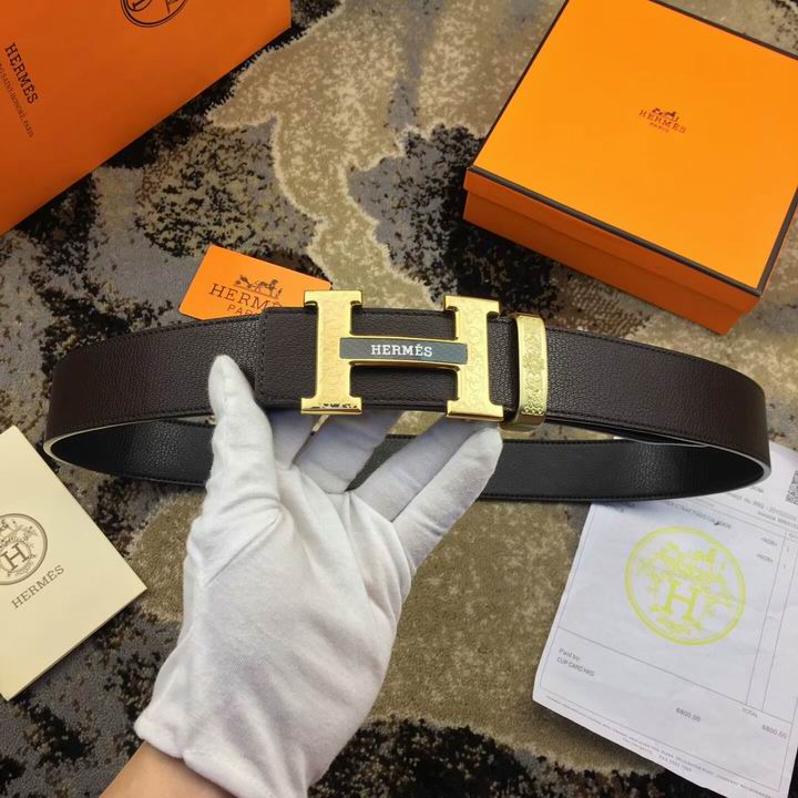 Super Perfect Quality Hermes Belts(100% Genuine Leather,Reversible Steel Buckle)-1186