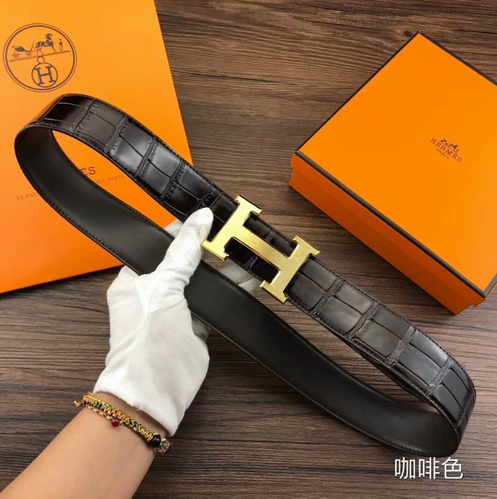 Super Perfect Quality Hermes Belts(100% Genuine Leather,Reversible Steel Buckle)-1194