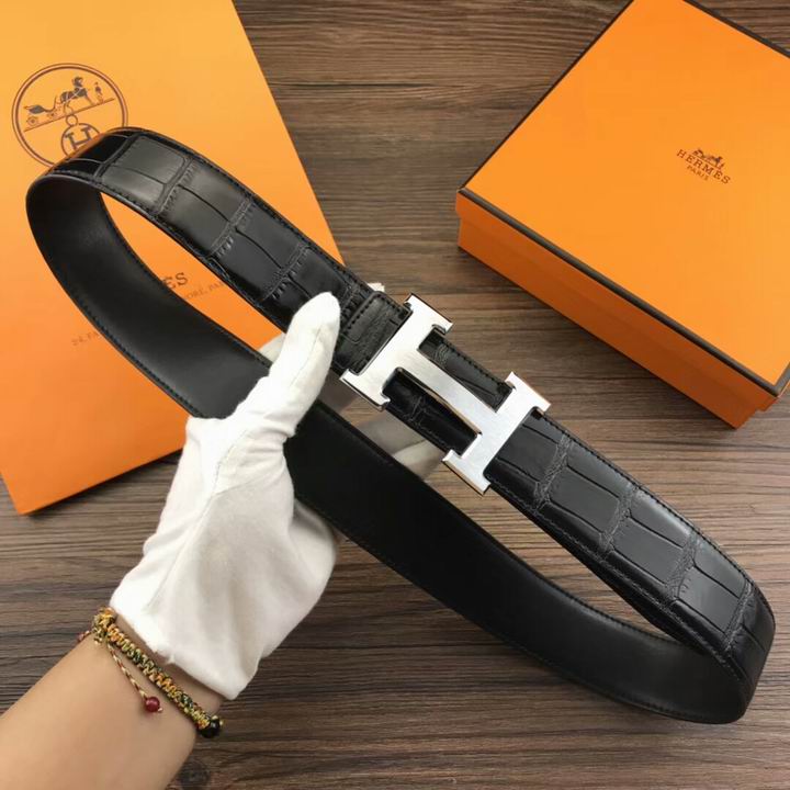 Super Perfect Quality Hermes Belts(100% Genuine Leather,Reversible Steel Buckle)-1195