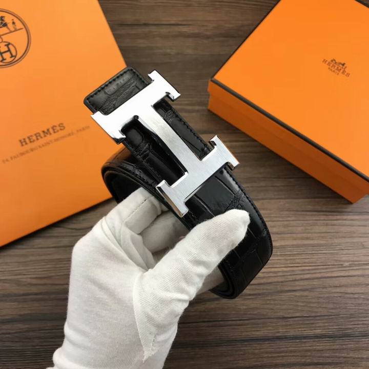 Super Perfect Quality Hermes Belts(100% Genuine Leather,Reversible Steel Buckle)-1196