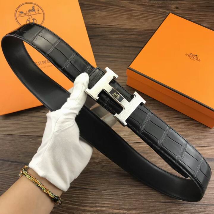 Super Perfect Quality Hermes Belts(100% Genuine Leather,Reversible Steel Buckle)-1198