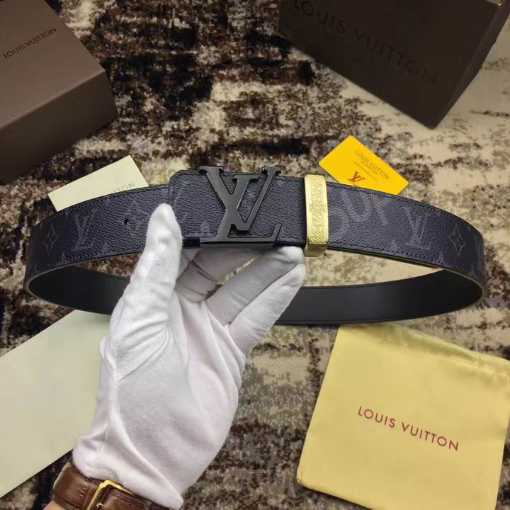 Super Perfect Quality LV Belts(100% Genuine Leather,Steel Buckle)-1342