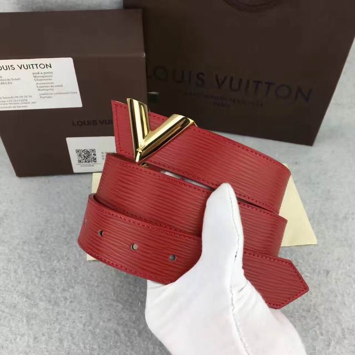 Super Perfect Quality LV Belts(100% Genuine Leather,Steel Buckle)-1356