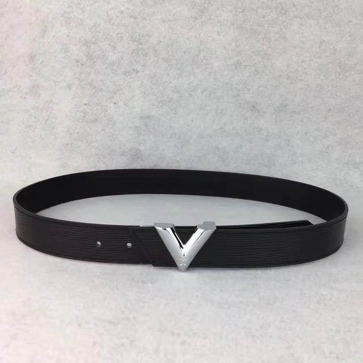 Super Perfect Quality LV Belts(100% Genuine Leather,Steel Buckle)-1370