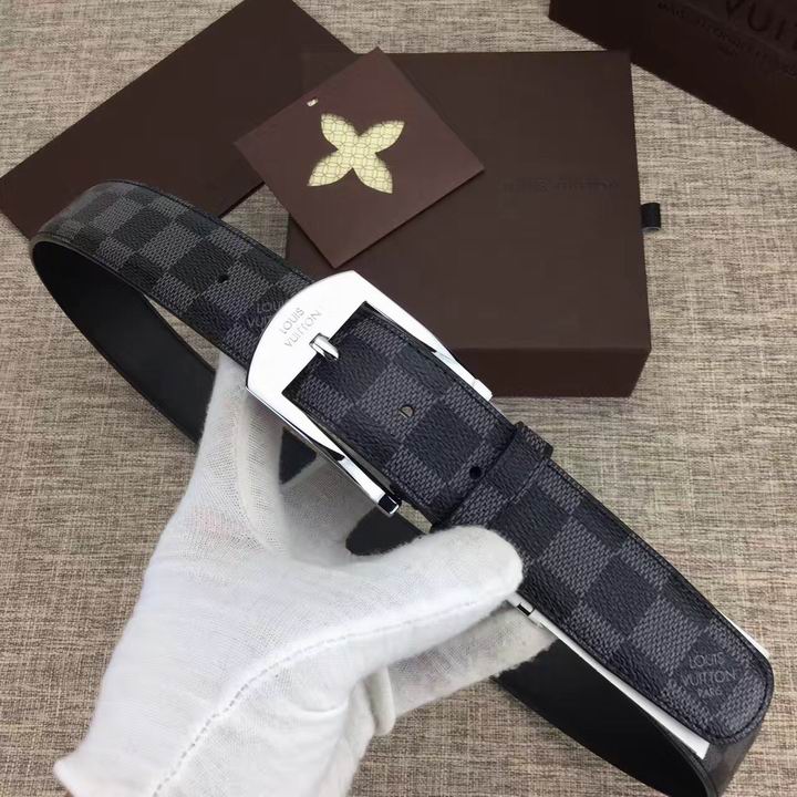 Super Perfect Quality LV Belts(100% Genuine Leather,Steel Buckle)-1418