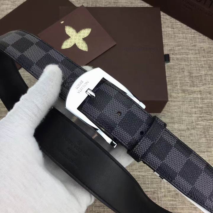 Super Perfect Quality LV Belts(100% Genuine Leather,Steel Buckle)-1419