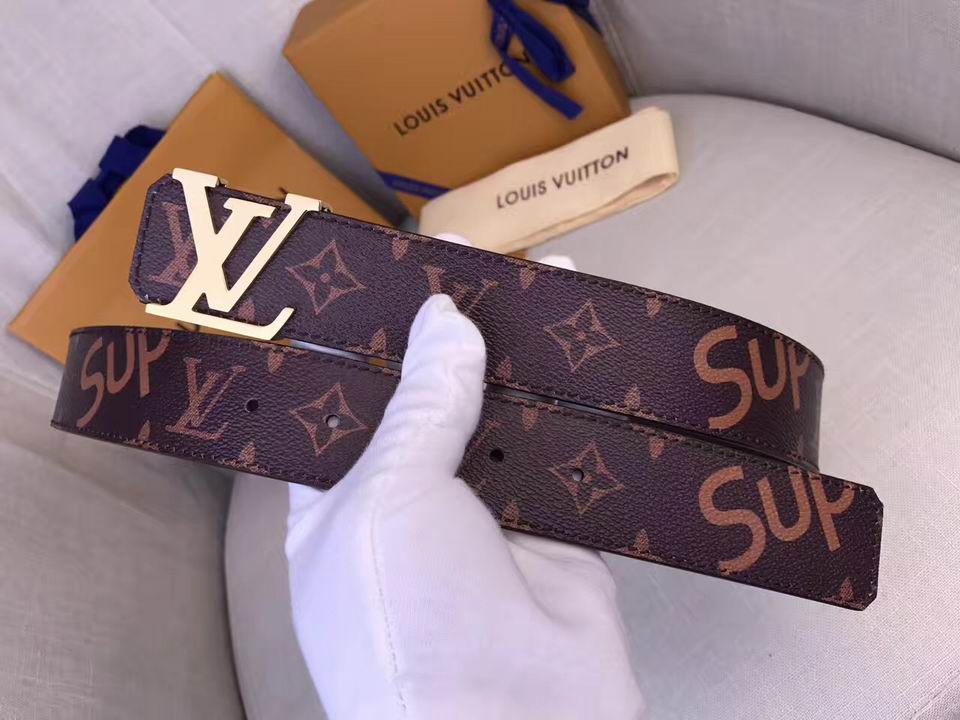 Super Perfect Quality LV Belts(100% Genuine Leather,Steel Buckle)-1426