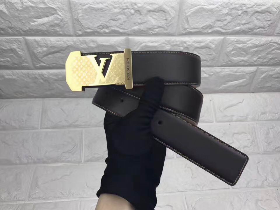 Super Perfect Quality LV Belts(100% Genuine Leather,Steel Buckle)-1451