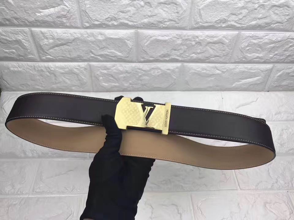 Super Perfect Quality LV Belts(100% Genuine Leather,Steel Buckle)-1452