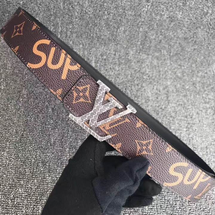 Super Perfect Quality LV Belts(100% Genuine Leather,Steel Buckle)-1494