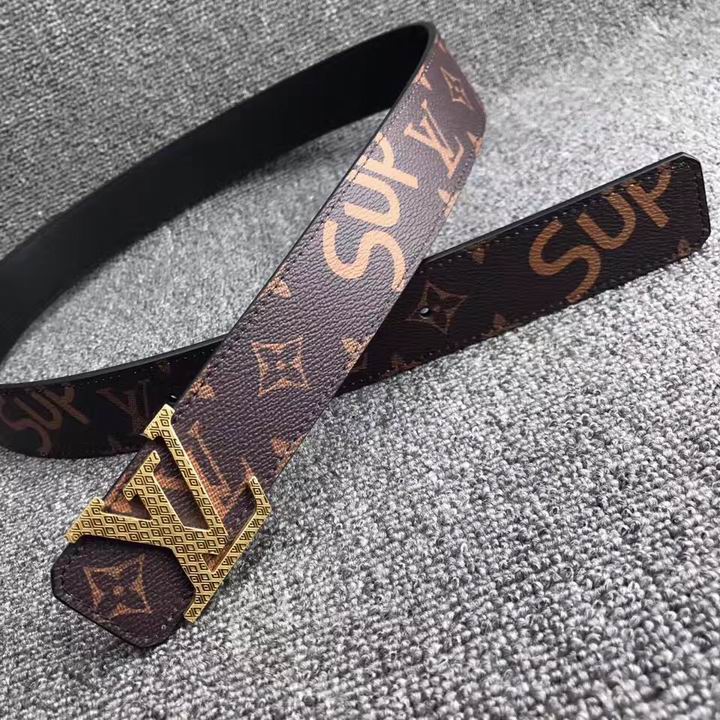 Super Perfect Quality LV Belts(100% Genuine Leather,Steel Buckle)-1497