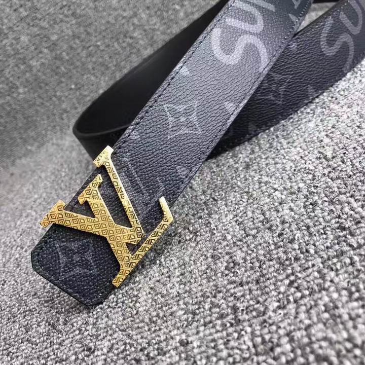 Super Perfect Quality LV Belts(100% Genuine Leather,Steel Buckle)-1499