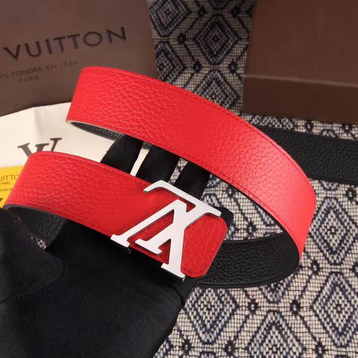 Super Perfect Quality LV Belts(100% Genuine Leather,Steel Buckle)-1507