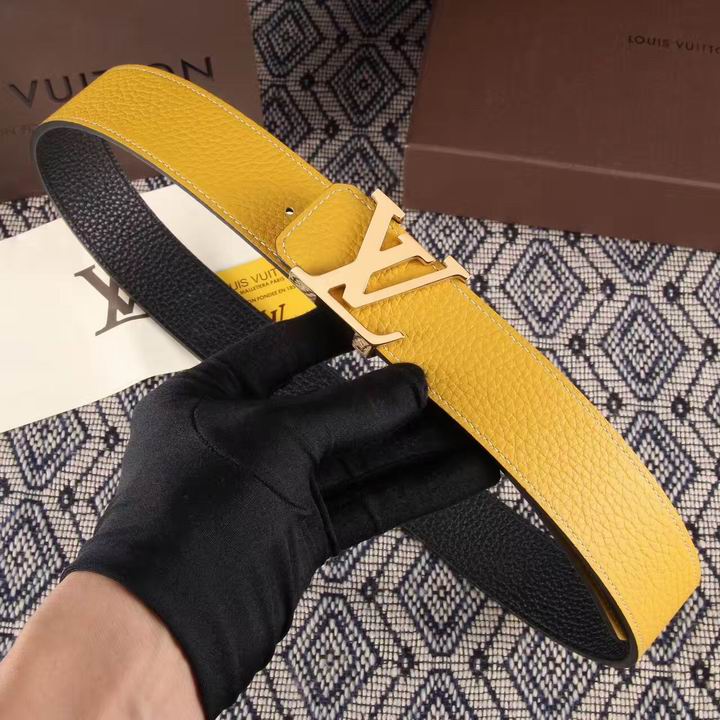 Super Perfect Quality LV Belts(100% Genuine Leather,Steel Buckle)-1513