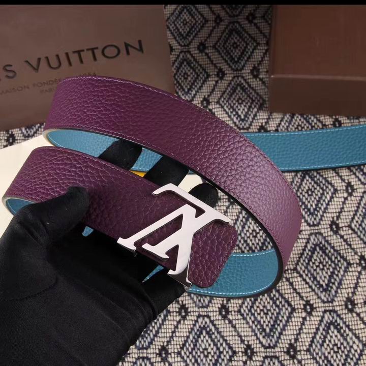 Super Perfect Quality LV Belts(100% Genuine Leather,Steel Buckle)-1521