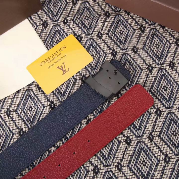 Super Perfect Quality LV Belts(100% Genuine Leather,Steel Buckle)-1531