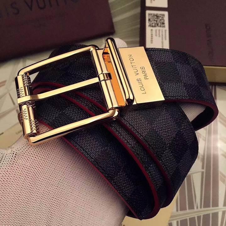 Super Perfect Quality LV Belts(100% Genuine Leather,Steel Buckle)-1550