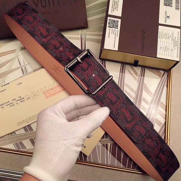 Super Perfect Quality LV Belts(100% Genuine Leather,Steel Buckle)-1575