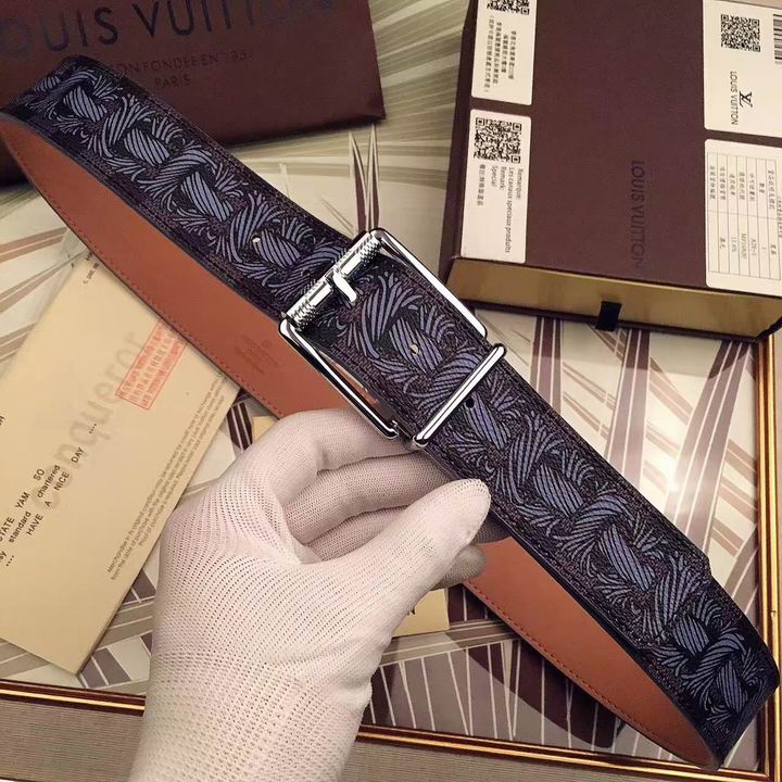 Super Perfect Quality LV Belts(100% Genuine Leather,Steel Buckle)-1577
