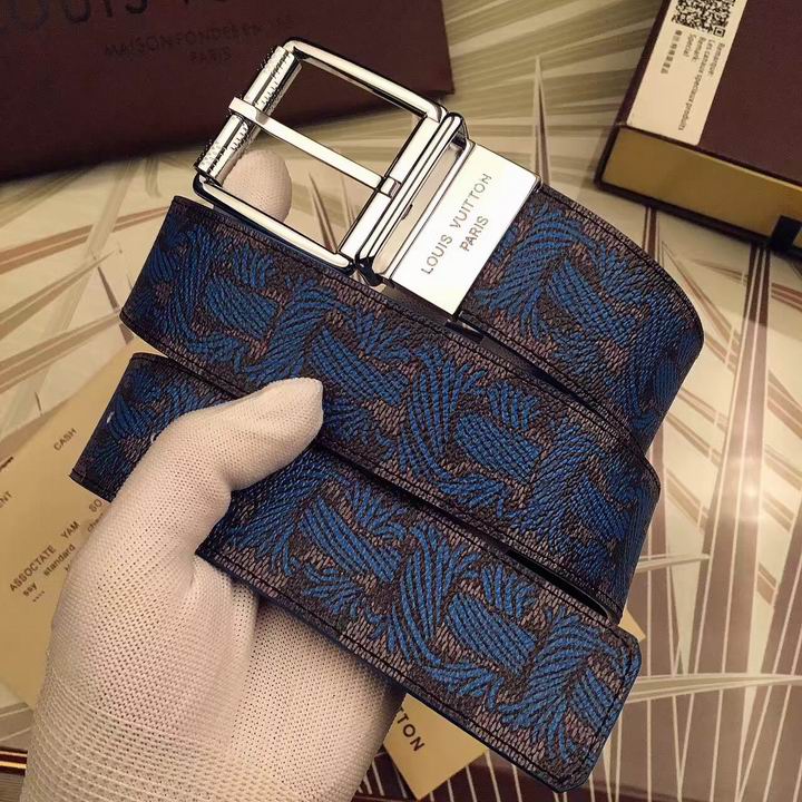 Super Perfect Quality LV Belts(100% Genuine Leather,Steel Buckle)-1580