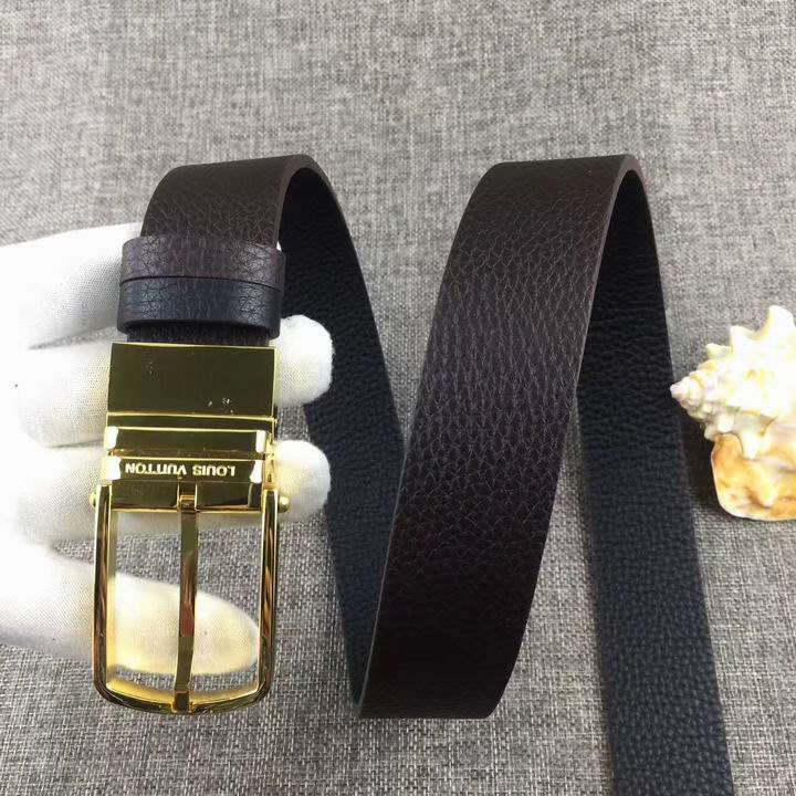 Super Perfect Quality LV Belts(100% Genuine Leather,Steel Buckle)-1599