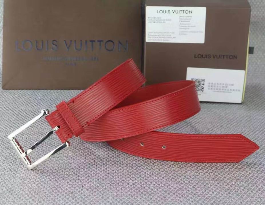 Super Perfect Quality LV Belts(100% Genuine Leather,Steel Buckle)-1605