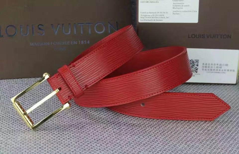 Super Perfect Quality LV Belts(100% Genuine Leather,Steel Buckle)-1608