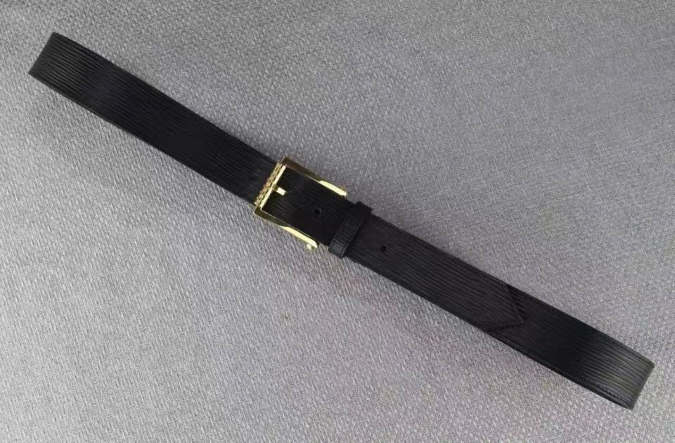 Super Perfect Quality LV Belts(100% Genuine Leather,Steel Buckle)-1610