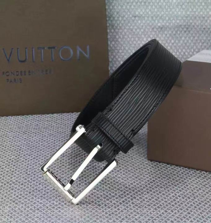 Super Perfect Quality LV Belts(100% Genuine Leather,Steel Buckle)-1612
