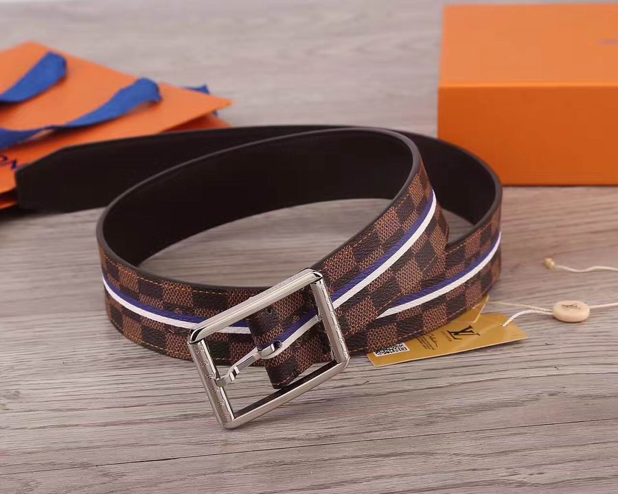 Super Perfect Quality LV Belts(100% Genuine Leather,Steel Buckle)-1644