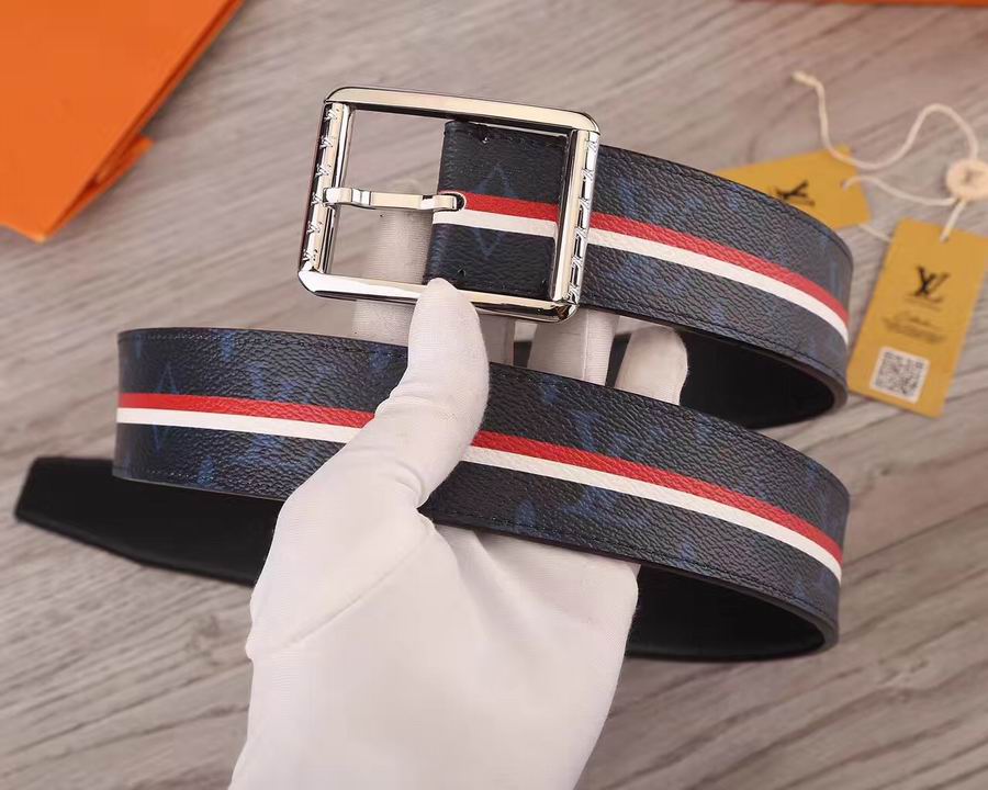 Super Perfect Quality LV Belts(100% Genuine Leather,Steel Buckle)-1647
