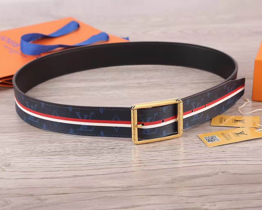 Super Perfect Quality LV Belts(100% Genuine Leather,Steel Buckle)-1650