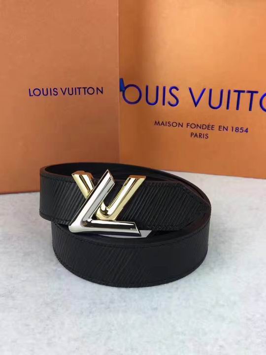 Super Perfect Quality LV Belts(100% Genuine Leather,Steel Buckle)-1654