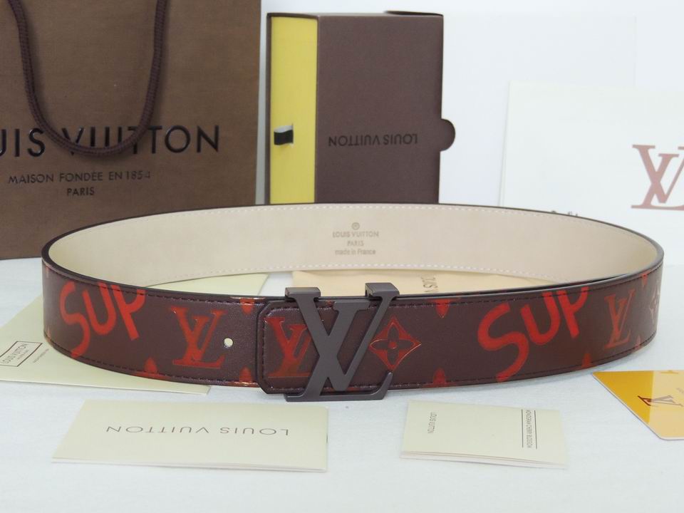 Super Perfect Quality LV Belts(100% Genuine Leather,Steel Buckle)-1675