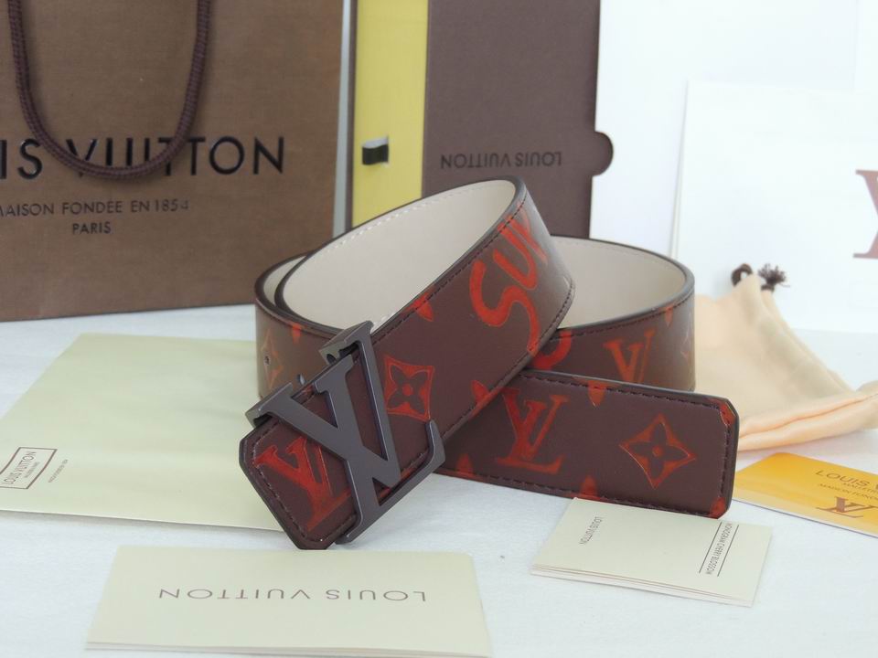 Super Perfect Quality LV Belts(100% Genuine Leather,Steel Buckle)-1676