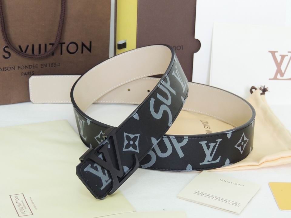 Super Perfect Quality LV Belts(100% Genuine Leather,Steel Buckle)-1684