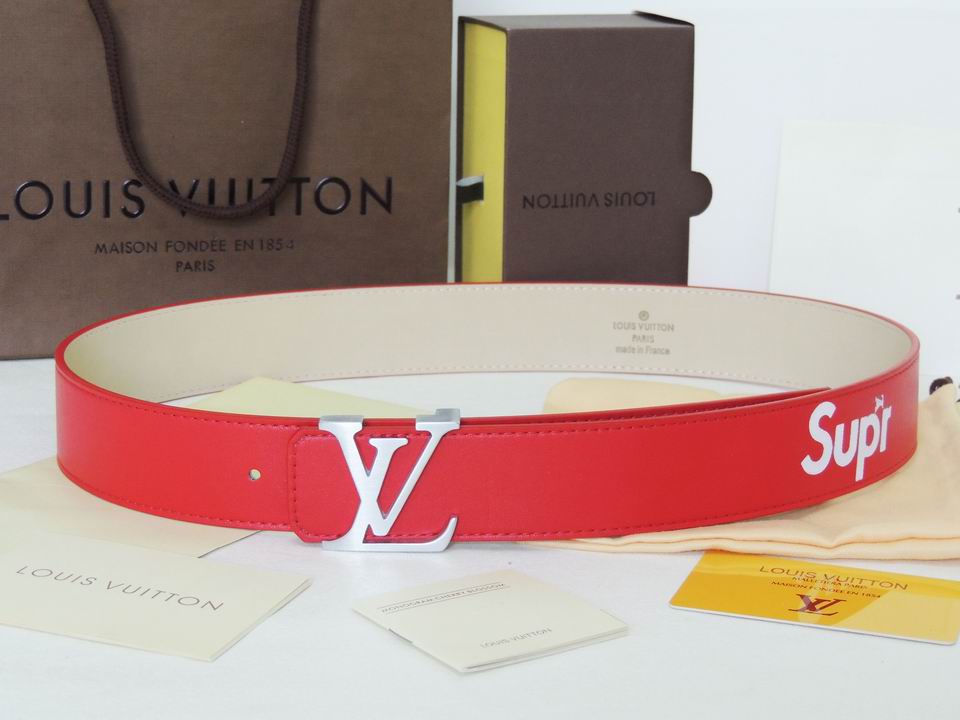 Super Perfect Quality LV Belts(100% Genuine Leather,Steel Buckle)-1687