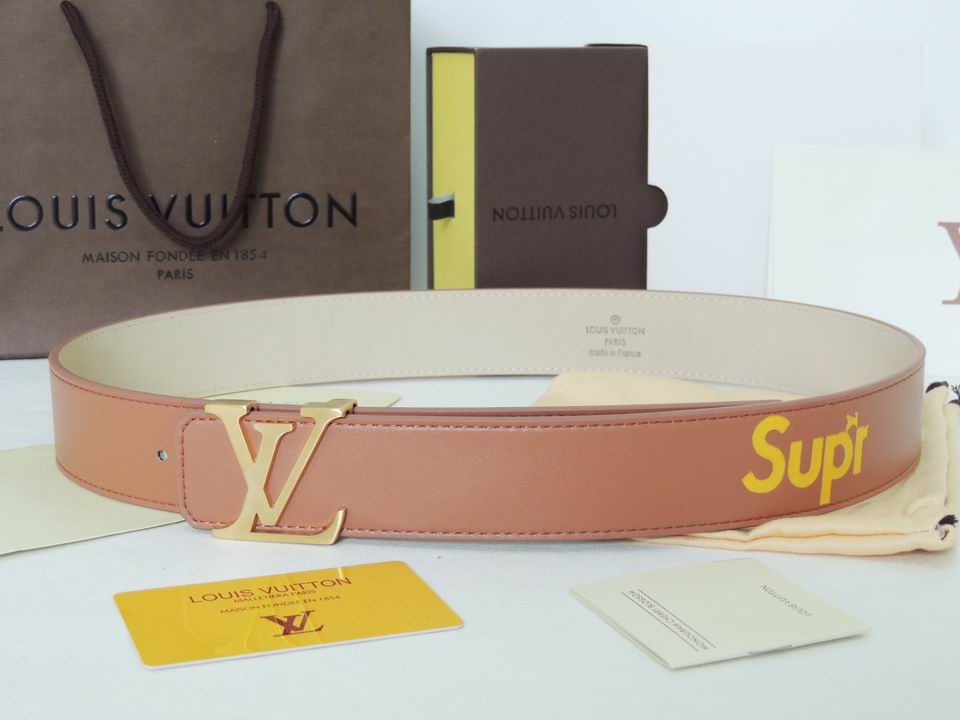Super Perfect Quality LV Belts(100% Genuine Leather,Steel Buckle)-1693