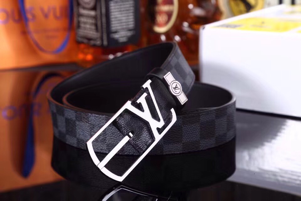 Super Perfect Quality LV Belts(100% Genuine Leather,Steel Buckle)-1709